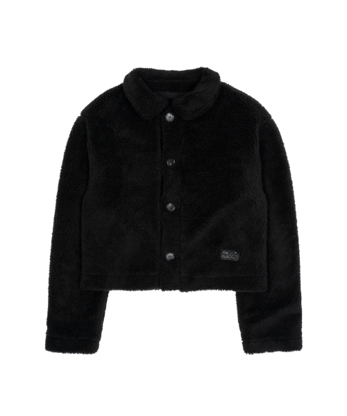 THECOLDESTMOMENT(ザコールデストモーメント)の「TCM reversible check fur jacket (black)(ムートンコート・レディース・その他・ONE SIZE)」の4枚目の写真