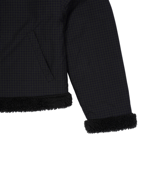 THECOLDESTMOMENT(ザコールデストモーメント)の「TCM reversible check fur jacket (black)(ムートンコート・レディース・その他・ONE SIZE)」の6枚目の写真