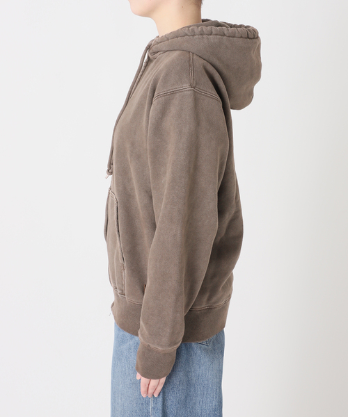 journal standard L'essage（ジャーナルスタンダードレサージュ）の「【一部店舗＆WEB限定】ピグメントスウェットパーカー（パーカー・レディース・ブラック/ブラウン・FREE）」の15枚目の写真