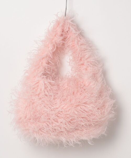 Little sunny bite(リトルサニーバイト)の「littlesunnybite/リトルサニーバイト/fur bag(トートバッグ・レディース・ブルー/ピンク/イエロー・F)」の9枚目の写真