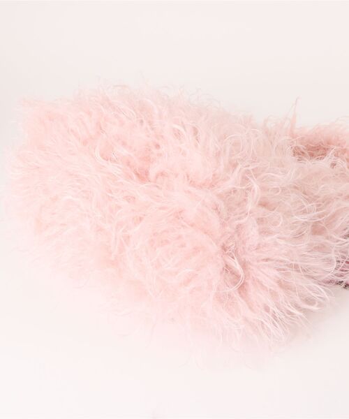 Little sunny bite(リトルサニーバイト)の「littlesunnybite/リトルサニーバイト/fur bag(トートバッグ・レディース・ブルー/ピンク/イエロー・F)」の10枚目の写真