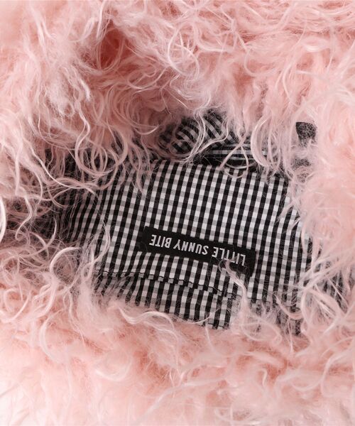 Little sunny bite(リトルサニーバイト)の「littlesunnybite/リトルサニーバイト/fur bag(トートバッグ・レディース・ブルー/ピンク/イエロー・F)」の11枚目の写真