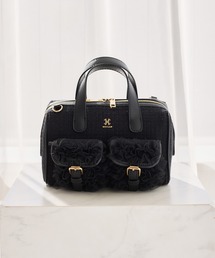 one after another NICE CLAUP | 【premium order】チュールフリルボストンバッグ(ショルダーバッグ)