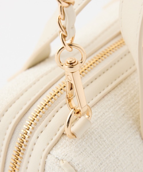 one after another NICE CLAUP（ワンアフターアナザーナイスクラップ）の「【premium order】チュールフリルボストンバッグ（ショルダーバッグ・レディース・ブラック/アイボリー/ピンク/ミント・FREE）」の18枚目の写真