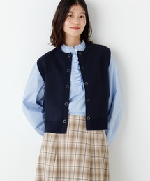 human woman | ◆ハイツイストコットン混ジャカードベスト(ベスト)