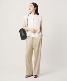 サテンドロースト ワイドパンツ ウォッシャブル