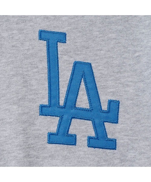 Fanatics（ファナティクス）の「ファナティクス【Fanatics】‐ ロサンゼルス ドジャース エンブレムロゴ パーカー【Los Angeles Dodgers EMBLEM LOGO HOODIE GRAY ML0625FW0004】（パーカー・メンズ・ヘザーグレー・X-LARGE/LARGE）」の4枚目の写真