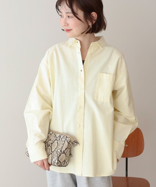 AMERICAN HOLIC（アメリカンホリック）の「【UVカット】オックスベーシックシャツ（シャツ/ブラウス・レディース・ブルー系その他6/サックスブルー/オレンジ/イエロー/ホワイト系その他5・L/M）」の17枚目の写真