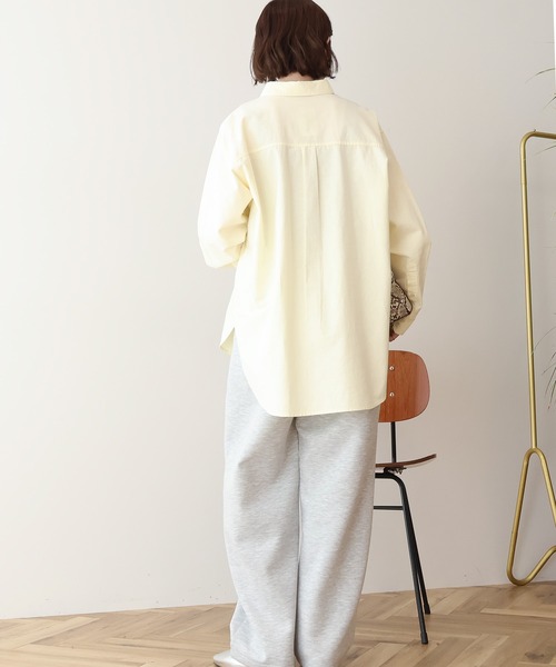 AMERICAN HOLIC（アメリカンホリック）の「【UVカット】オックスベーシックシャツ（シャツ/ブラウス・レディース・ブルー系その他6/サックスブルー/オレンジ/イエロー/ホワイト系その他5・L/M）」の7枚目の写真