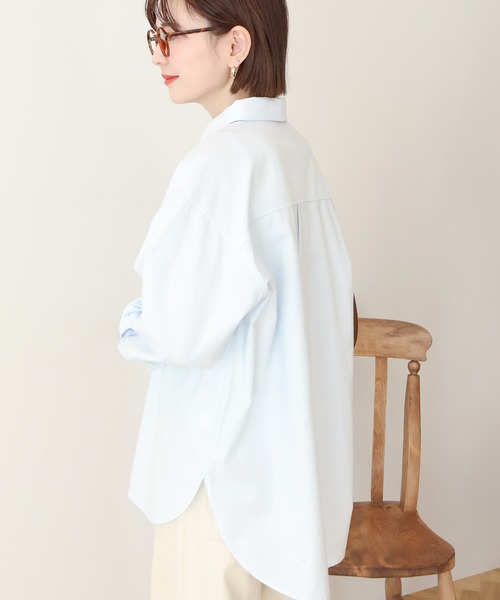 AMERICAN HOLIC（アメリカンホリック）の「【UVカット】オックスベーシックシャツ（シャツ/ブラウス・レディース・ブルー系その他6/サックスブルー/オレンジ/イエロー/ホワイト系その他5・L/M）」の15枚目の写真