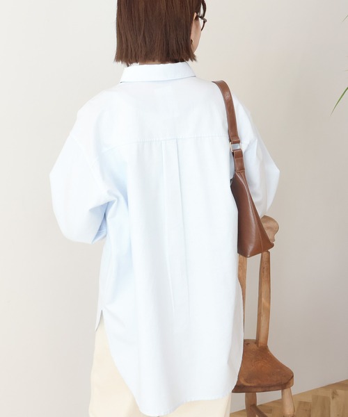 AMERICAN HOLIC（アメリカンホリック）の「【UVカット】オックスベーシックシャツ（シャツ/ブラウス・レディース・ブルー系その他6/サックスブルー/オレンジ/イエロー/ホワイト系その他5・L/M）」の16枚目の写真