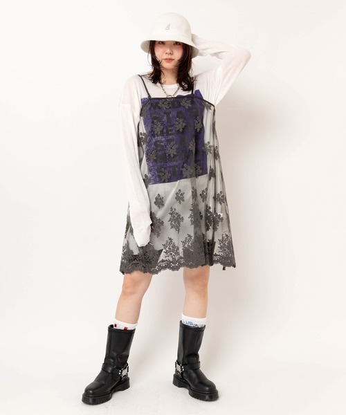 RNA(アールエヌエー)の「D1685 2WAYレースラップスカートワンピース(ワンピース・レディース・ピンク/ホワイト/グレー・MEDIUM)」の7枚目の写真