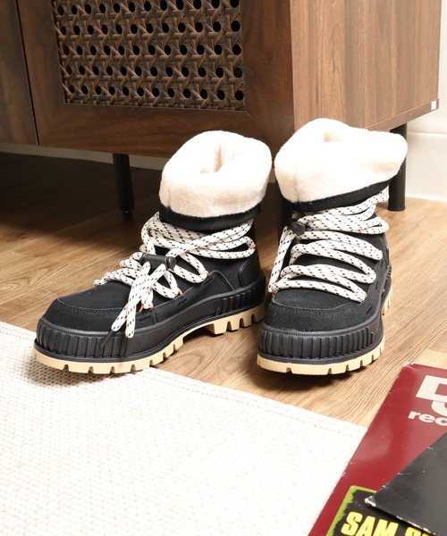 PALLADIUM（パラディウム）の「PALLASHOCK HIVER  パラショック ハイバー（ブーツ・レディース・ブラック/アイボリー・24cm/23.5cm/23cm/25cm/24.5cm/22.5cm）」の3枚目の写真