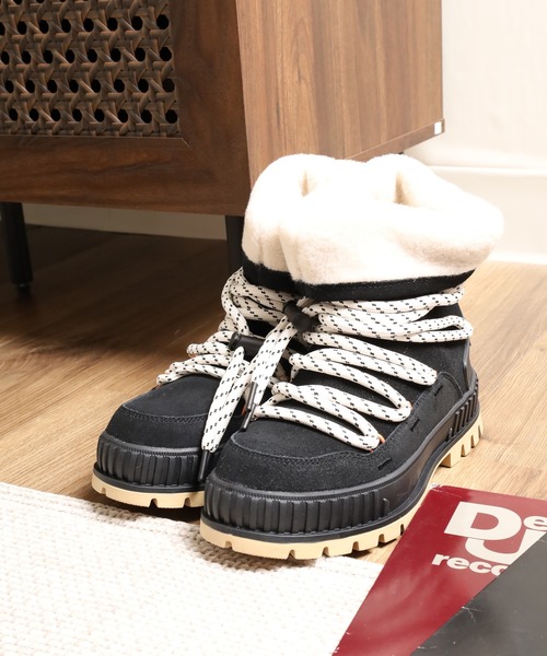 PALLADIUM（パラディウム）の「PALLASHOCK HIVER  パラショック ハイバー（ブーツ・レディース・ブラック/アイボリー・24cm/23.5cm/23cm/25cm/24.5cm/22.5cm）」の4枚目の写真