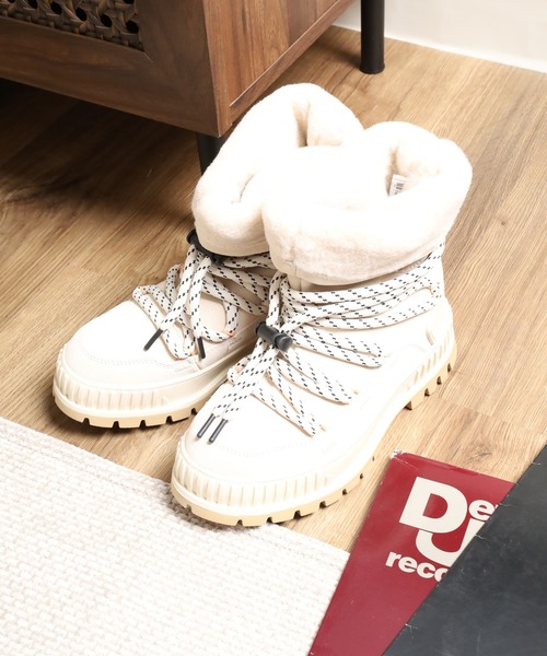 PALLADIUM（パラディウム）の「PALLASHOCK HIVER  パラショック ハイバー（ブーツ・レディース・ブラック/アイボリー・24cm/23.5cm/23cm/25cm/24.5cm/22.5cm）」の5枚目の写真