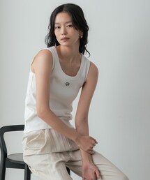 GALLEST | ロゴ刺繍リブタンクトップ(タンクトップ)