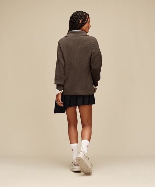 UGG（アグ）の「アグ 【UGG 】-  2足セット ソックス【WQUINLIN LOGO QUARTER 2PACK 1171623-RSF】（ソックス/靴下・レディース・ホワイト×グレー・ONE SIZE）」の6枚目の写真