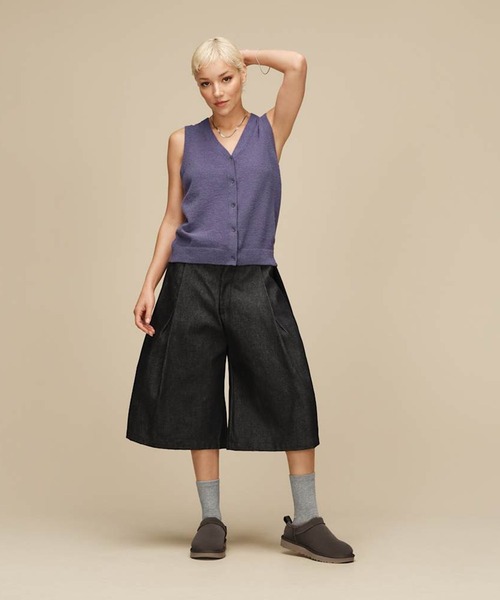 UGG（アグ）の「アグ 【UGG 】-  2足セット ソックス【WQUINLIN LOGO QUARTER 2PACK 1171623-RSF】（ソックス/靴下・レディース・ホワイト×グレー・ONE SIZE）」の8枚目の写真