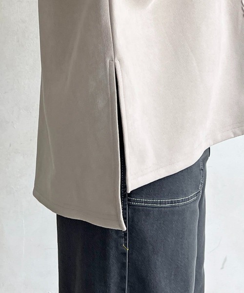 un dix cors（アンディコール）の「バックリブラインスエードプルオーバー（Tシャツ/カットソー・レディース・チャコールグレー/グレイッシュベージュ/アイボリー・FREE）」の13枚目の写真