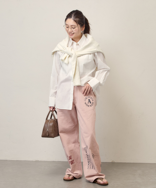 PAYDAY（ペイデイ）の「別注【PAYDAY/ペイデイ】For JS プリントペインターPT（その他パンツ・レディース・アイボリー/ピンク・LARGE/MEDIUM）」の4枚目の写真