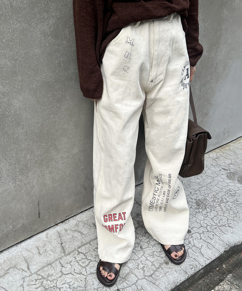 PAYDAY（ペイデイ）の「別注【PAYDAY/ペイデイ】For JS プリントペインターPT（その他パンツ・レディース・アイボリー/ピンク・LARGE/MEDIUM）」の5枚目の写真