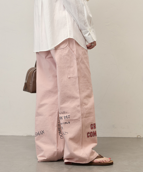 PAYDAY（ペイデイ）の「別注【PAYDAY/ペイデイ】For JS プリントペインターPT（その他パンツ・レディース・アイボリー/ピンク・LARGE/MEDIUM）」の12枚目の写真