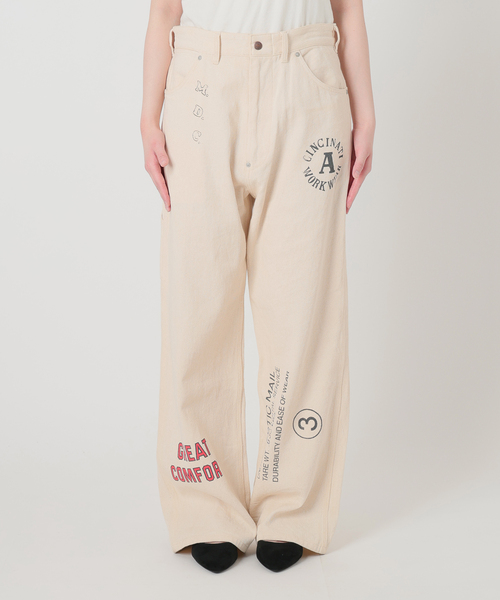 PAYDAY（ペイデイ）の「別注【PAYDAY/ペイデイ】For JS プリントペインターPT（その他パンツ・レディース・アイボリー/ピンク・LARGE/MEDIUM）」の13枚目の写真