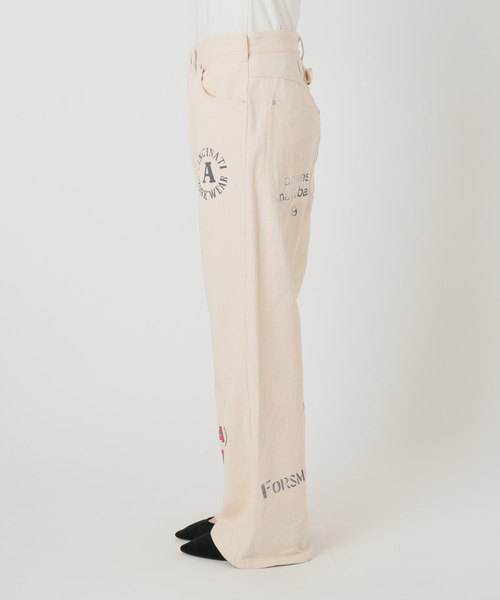 PAYDAY（ペイデイ）の「別注【PAYDAY/ペイデイ】For JS プリントペインターPT（その他パンツ・レディース・アイボリー/ピンク・LARGE/MEDIUM）」の14枚目の写真