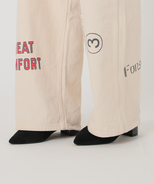 PAYDAY（ペイデイ）の「別注【PAYDAY/ペイデイ】For JS プリントペインターPT（その他パンツ・レディース・アイボリー/ピンク・LARGE/MEDIUM）」の20枚目の写真