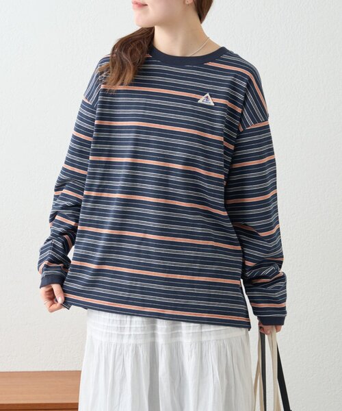 GEVACO(ゲバコ)の「【GEVACO】ボーダーベーシックロンTEE/ユニセックス(Tシャツ/カットソー・レディース・ネイビー/アイボリー・MEDIUM/LARGE)」の12枚目の写真