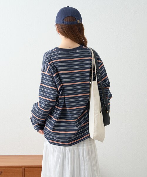 GEVACO(ゲバコ)の「【GEVACO】ボーダーベーシックロンTEE/ユニセックス(Tシャツ/カットソー・レディース・ネイビー/アイボリー・MEDIUM/LARGE)」の14枚目の写真