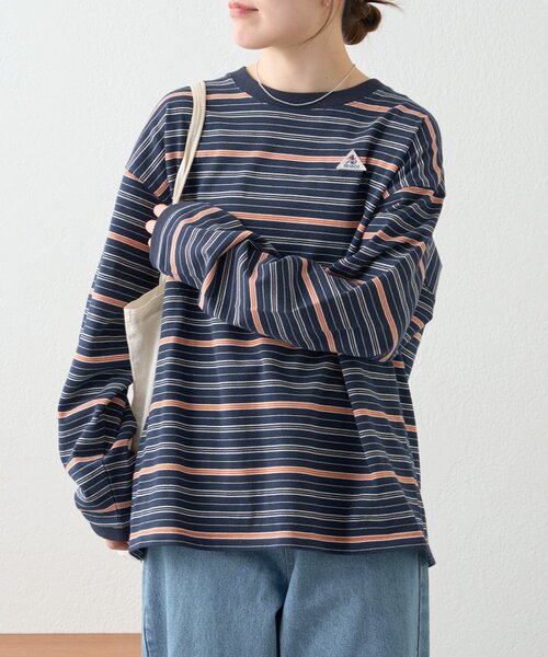 GEVACO(ゲバコ)の「【GEVACO】ボーダーベーシックロンTEE/ユニセックス(Tシャツ/カットソー・レディース・ネイビー/アイボリー・MEDIUM/LARGE)」の18枚目の写真