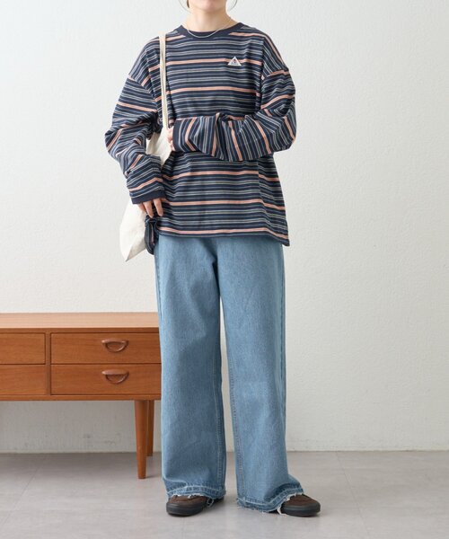 GEVACO(ゲバコ)の「【GEVACO】ボーダーベーシックロンTEE/ユニセックス(Tシャツ/カットソー・レディース・ネイビー/アイボリー・MEDIUM/LARGE)」の21枚目の写真