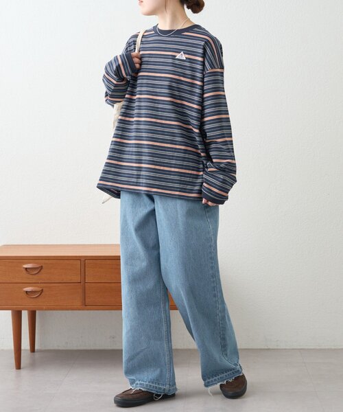 GEVACO(ゲバコ)の「【GEVACO】ボーダーベーシックロンTEE/ユニセックス(Tシャツ/カットソー・レディース・ネイビー/アイボリー・MEDIUM/LARGE)」の22枚目の写真