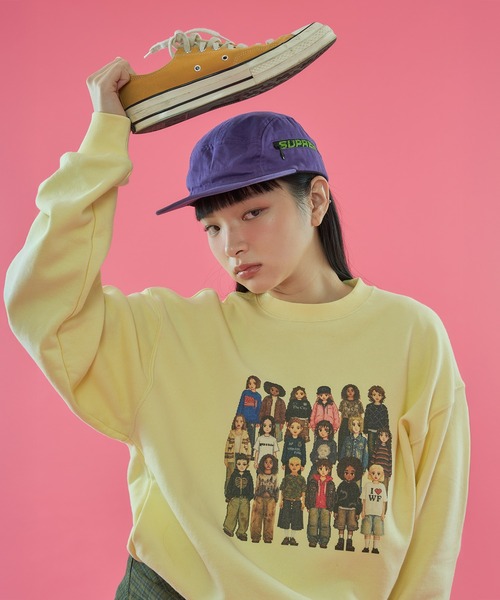 WISH FOR EVER(ウィッシュフォーエバー)の「【 6color /3size 】PIXEL MODEL DESIGN PULLOVER SWEAT / ピクセルモデルデザインプルオーバースウェット(スウェット・メンズ・ライトブルー/ピンク/レッド/グレー/イエロー/ネイビー・LARGE/MEDIUM/SMALL)」の5枚目の写真