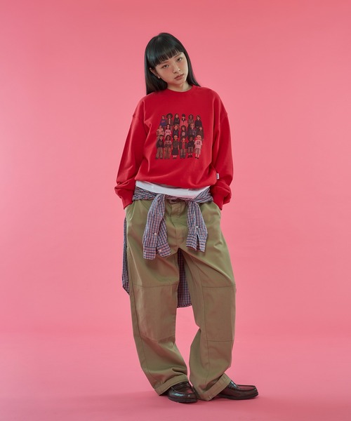 WISH FOR EVER(ウィッシュフォーエバー)の「【 6color /3size 】PIXEL MODEL DESIGN PULLOVER SWEAT / ピクセルモデルデザインプルオーバースウェット(スウェット・メンズ・ライトブルー/ピンク/レッド/グレー/イエロー/ネイビー・LARGE/MEDIUM/SMALL)」の20枚目の写真
