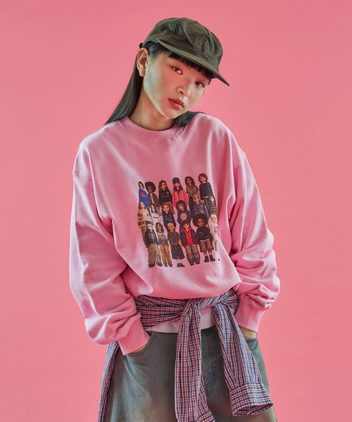 WISH FOR EVER(ウィッシュフォーエバー)の「【 6color /3size 】PIXEL MODEL DESIGN PULLOVER SWEAT / ピクセルモデルデザインプルオーバースウェット(スウェット・メンズ・ライトブルー/ピンク/レッド/グレー/イエロー/ネイビー・LARGE/MEDIUM/SMALL)」の11枚目の写真