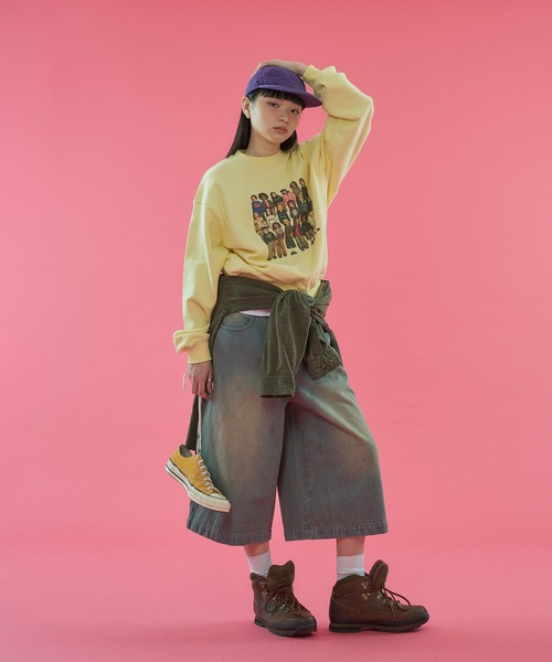 WISH FOR EVER(ウィッシュフォーエバー)の「【 6color /3size 】PIXEL MODEL DESIGN PULLOVER SWEAT / ピクセルモデルデザインプルオーバースウェット(スウェット・メンズ・ライトブルー/ピンク/レッド/グレー/イエロー/ネイビー・LARGE/MEDIUM/SMALL)」の7枚目の写真