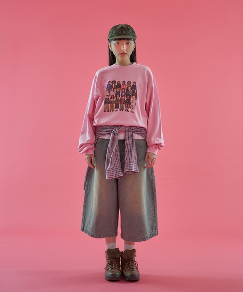 WISH FOR EVER(ウィッシュフォーエバー)の「【 6color /3size 】PIXEL MODEL DESIGN PULLOVER SWEAT / ピクセルモデルデザインプルオーバースウェット(スウェット・メンズ・ライトブルー/ピンク/レッド/グレー/イエロー/ネイビー・LARGE/MEDIUM/SMALL)」の8枚目の写真