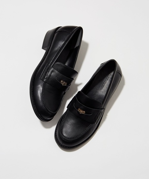 BARNYARDSTORM（バンヤードストーム）の「BARNYARDSTORM / ヒールコインローファー【一部店舗限定】（ローファー・レディース・グレイッシュベージュ/ブラック・36/37/38）」の8枚目の写真