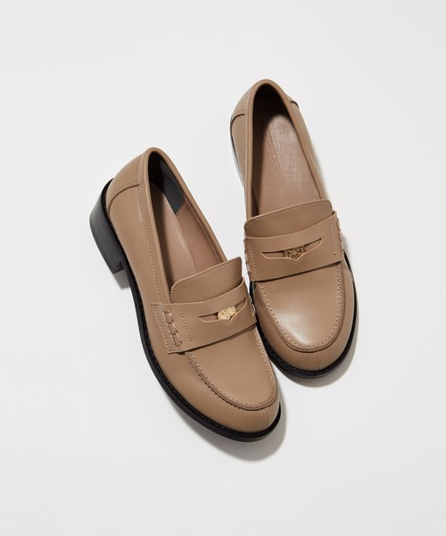 BARNYARDSTORM（バンヤードストーム）の「BARNYARDSTORM / ヒールコインローファー【一部店舗限定】（ローファー・レディース・グレイッシュベージュ/ブラック・36/37/38）」の9枚目の写真