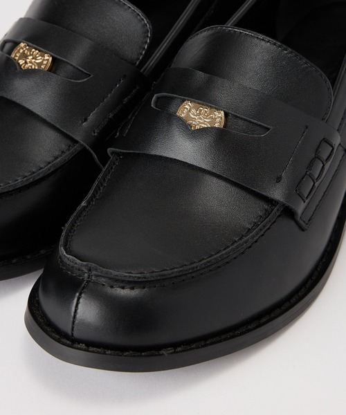 BARNYARDSTORM（バンヤードストーム）の「BARNYARDSTORM / ヒールコインローファー【一部店舗限定】（ローファー・レディース・グレイッシュベージュ/ブラック・36/37/38）」の14枚目の写真