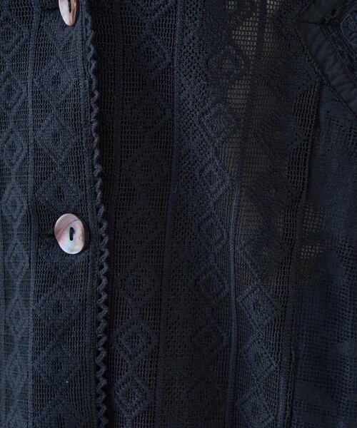 CIAOPANIC TYPY（チャオパニックティピー）の「【india】レースリメイク風シャツジャケット（シャツ/ブラウス・レディース・ブラック/サックスブルー/イエロー/オフホワイト・ONE SIZE）」の22枚目の写真