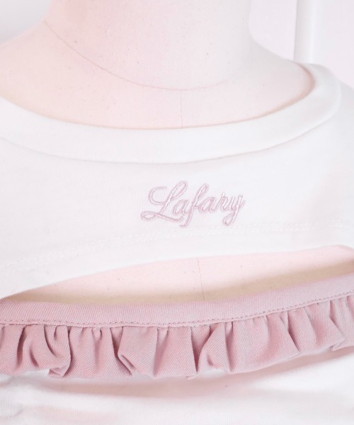 LAFARY(ラファリー)の「ドロストリボントップス(Tシャツ/カットソー・レディース・ブラック/ベージュ/ホワイト・FREE)」の19枚目の写真