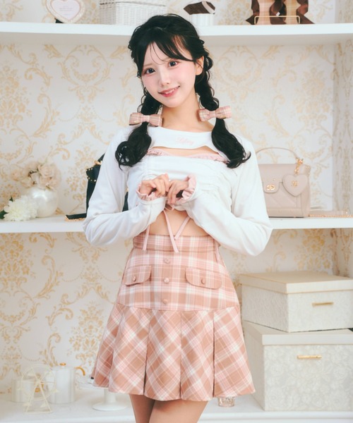 LAFARY(ラファリー)の「ドロストリボントップス(Tシャツ/カットソー・レディース・ブラック/ベージュ/ホワイト・FREE)」の10枚目の写真