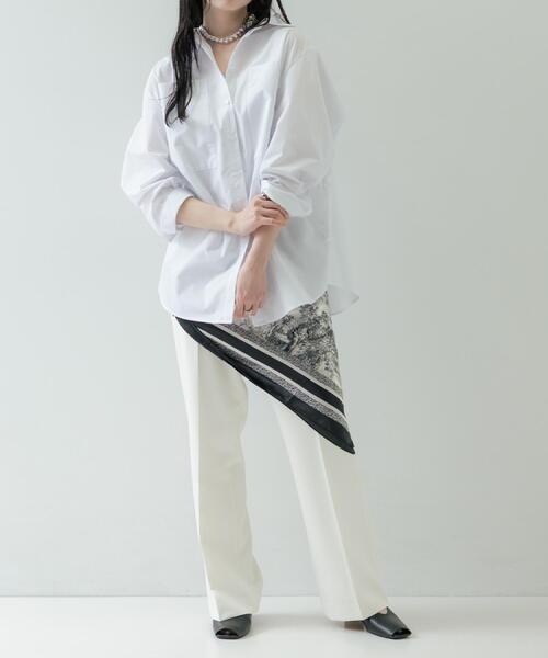 GALLEST（ギャレスト）の「アートプリントスカーフ（ストール/ショール・レディース・キャメル/ブラック・00）」の6枚目の写真