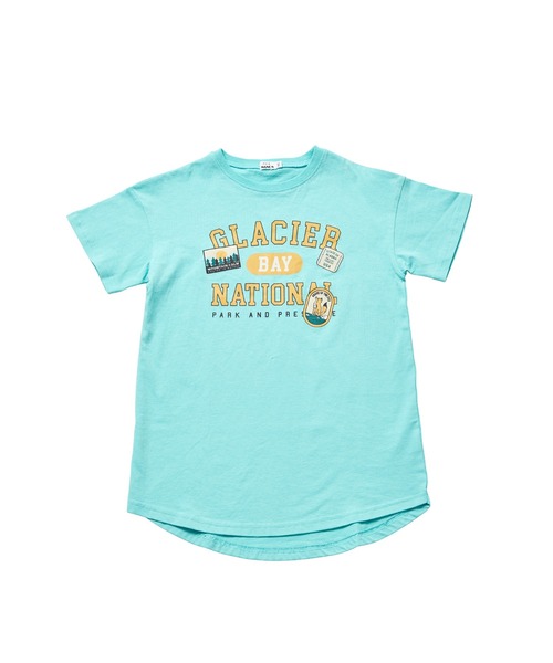 pairmanon(ペアマノン)の「【綿100%】【リンクコーデ】ガールズ ロゴプリント チュニックTシャツ(チュニック・キッズ・ピンク系その他/グレイッシュベージュ/ブルー・100/110/120/130/140/150/90)」の19枚目の写真