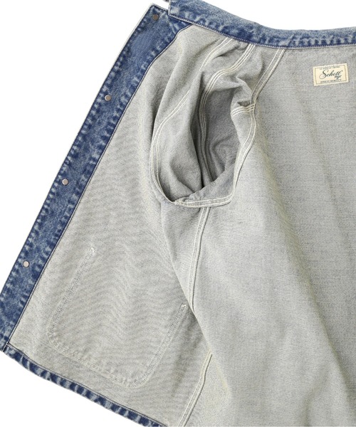 schott（ショット）の「Schott/ショット/LOT. 962J FP COVERALL USED/ファイアプルーフ カバーオール ユーズド（カバーオール・メンズ・ブルー系その他・36/38/40/42）」の8枚目の写真