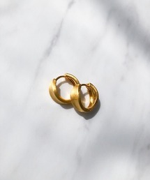 マットメタルフープピアス