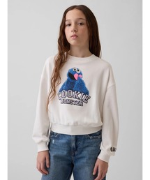 GAP（ギャップ）の「GapKids セサミストリート オーバーサイズ ウェッジ クルーネック スウェットシャツ（スウェット）」